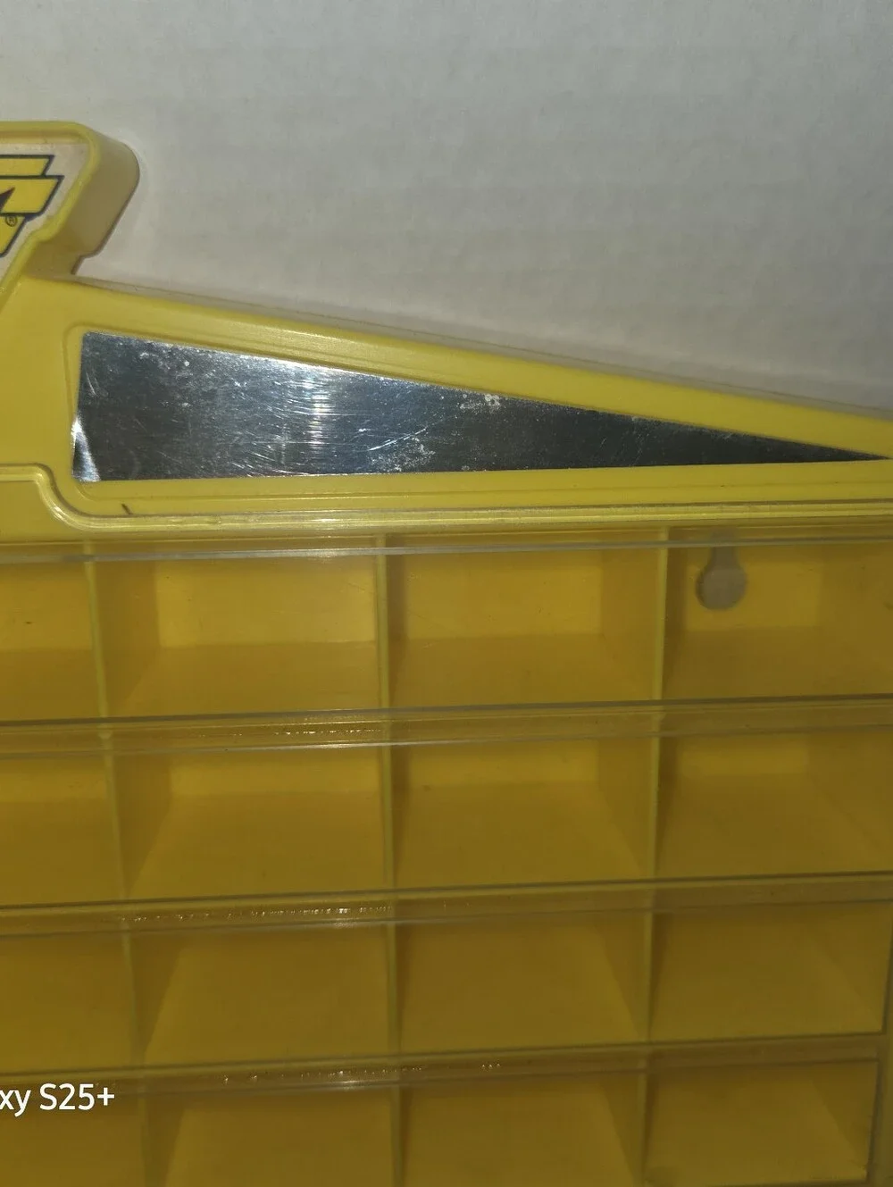 Vintage Micro Machines Yellow Display/Storage Case, Wall Mount, Galoob, 1989